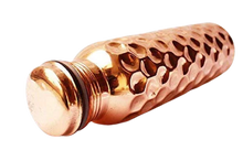 Load image into Gallery viewer, Copper Water Bottle (Natural Handcrafted Ayurvedic)
